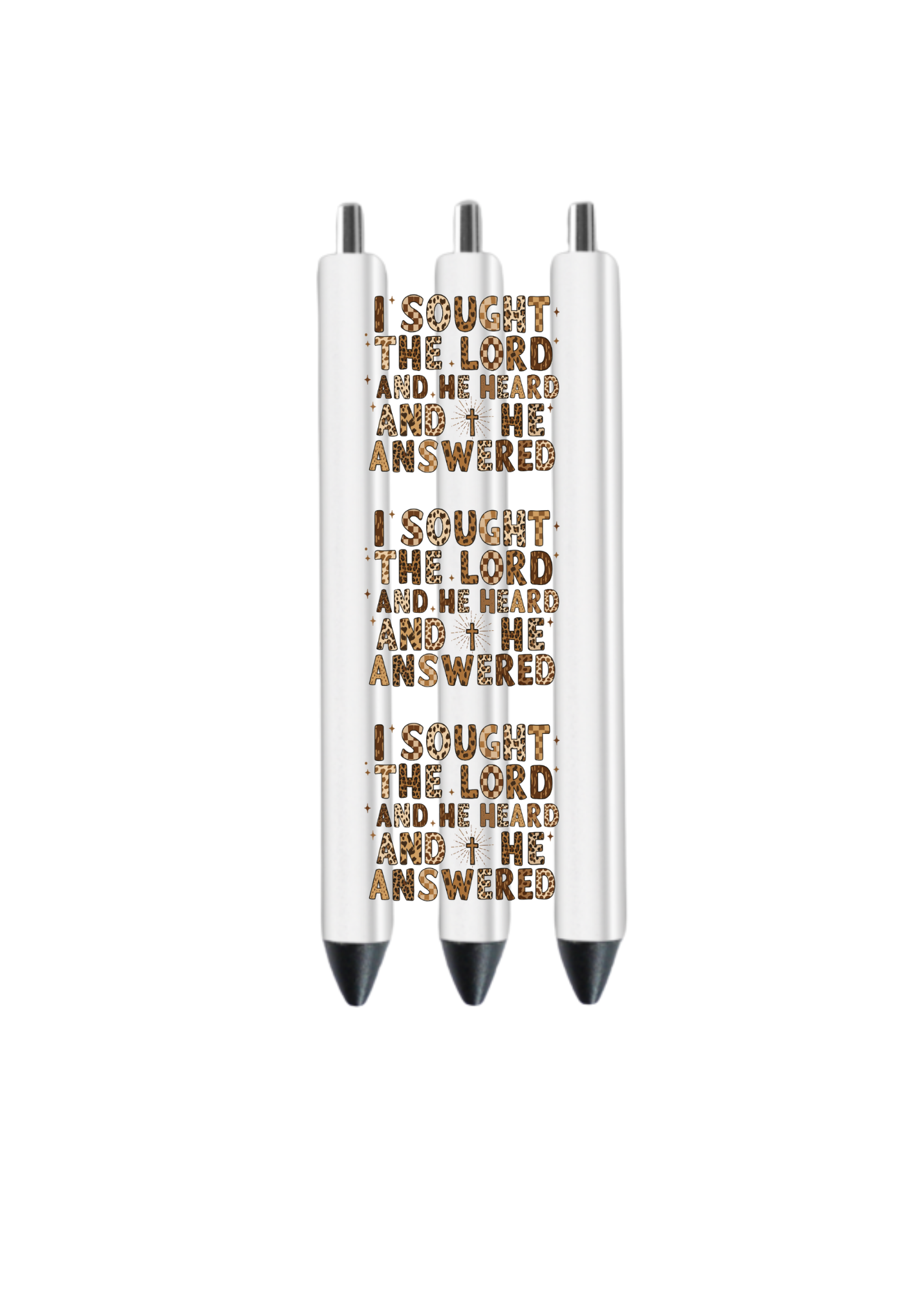 I sought the lord and he-UV DTF