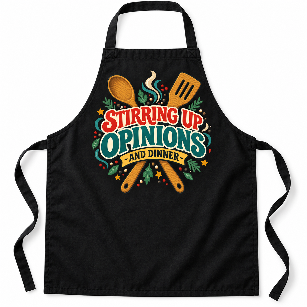 Stirring up opinions and dinner -APRON DTF transfer