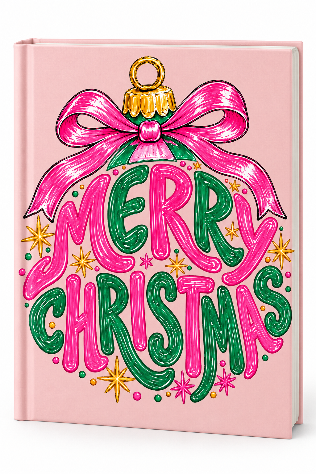 Merry Christmas (Pink & Green) - (Christmas theme ) -UV DTF