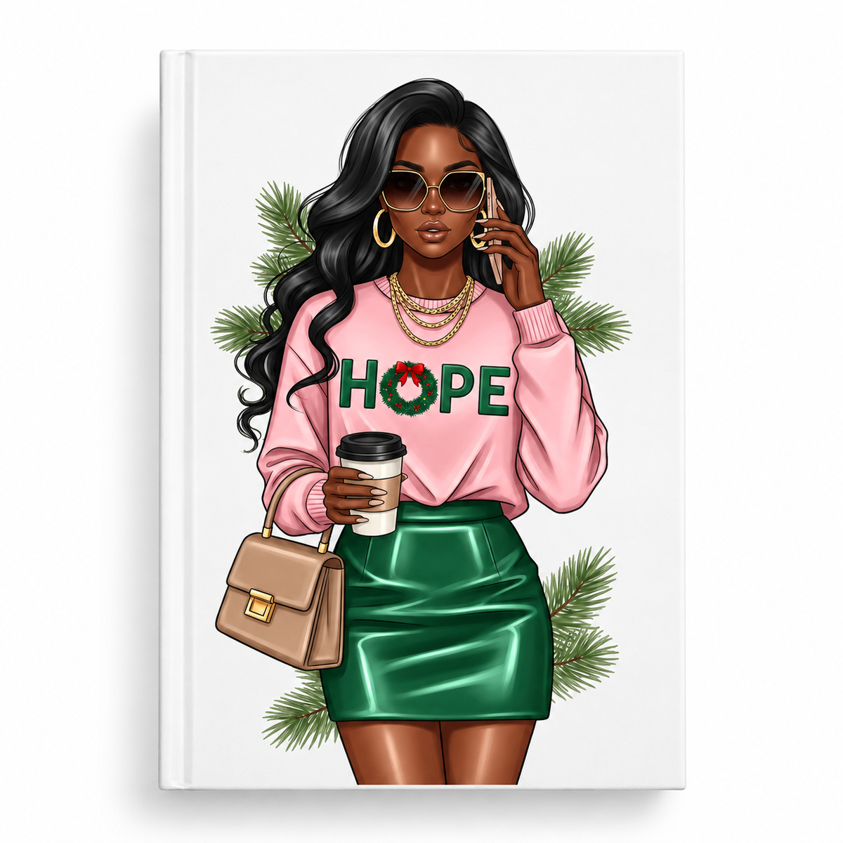 Hope (Pink Sweater) ( Christmas Theme) -UV DTF