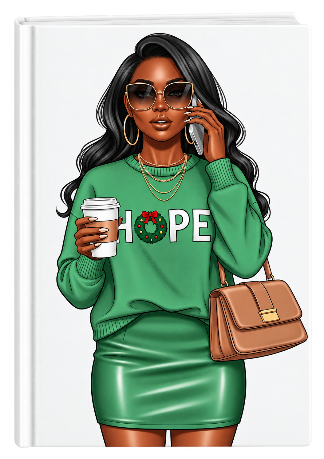Hope (Green Sweater) ( Christmas Theme) -UV DTF