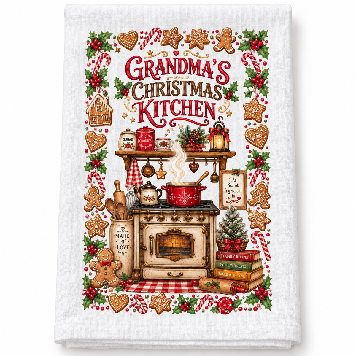 Grandam's Christmas Kitchen- Kitchen Towel DTF