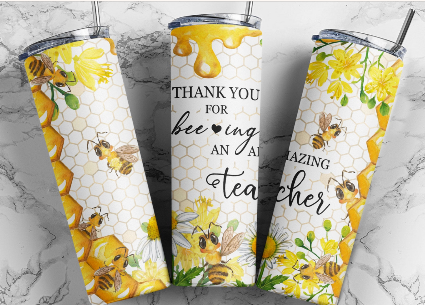 Thank you for bee ing a amazing Teacher 20oz Skinny Tumbler Sublimation
