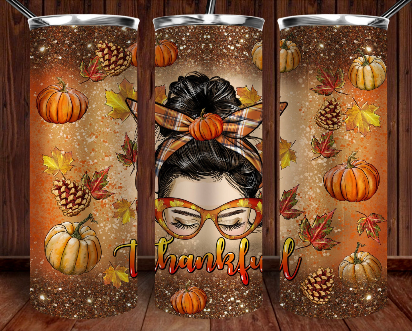 Thankful -20oz Skinny Tumbler