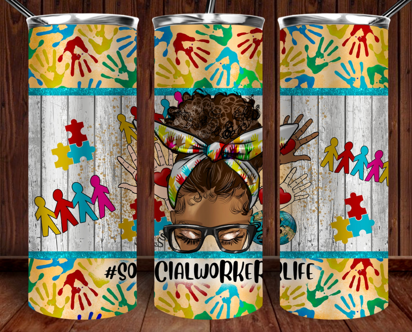 Social worker 20oz Skinny Tumbler