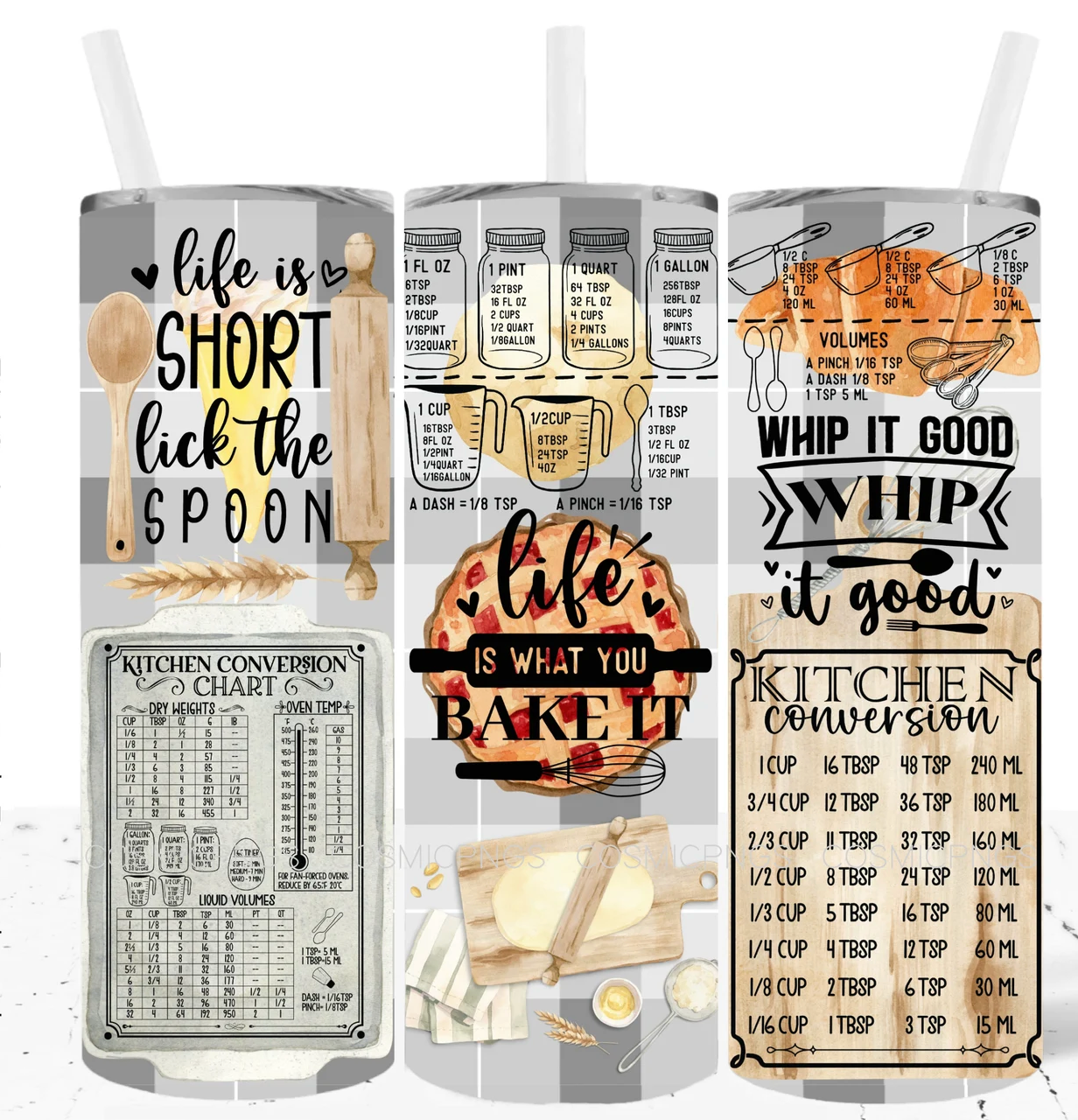 Baking Design -20oz Skinny Tumbler