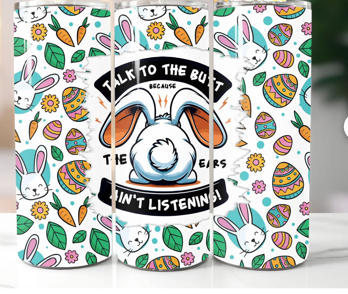 Funny Bunny-20oz Skinny Tumbler