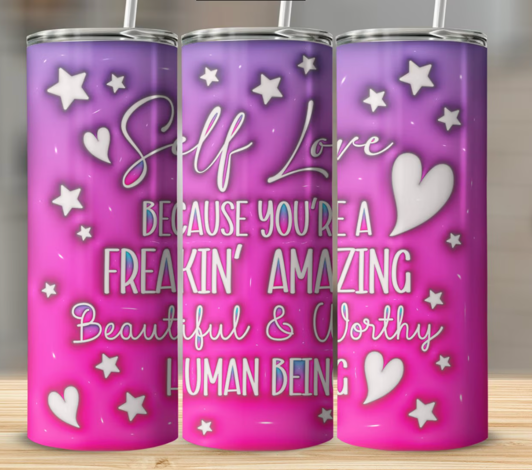Self Love-20oz Skinny Tumbler