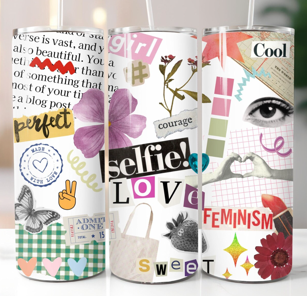 Self Love Motivational -20oz Skinny Tumbler