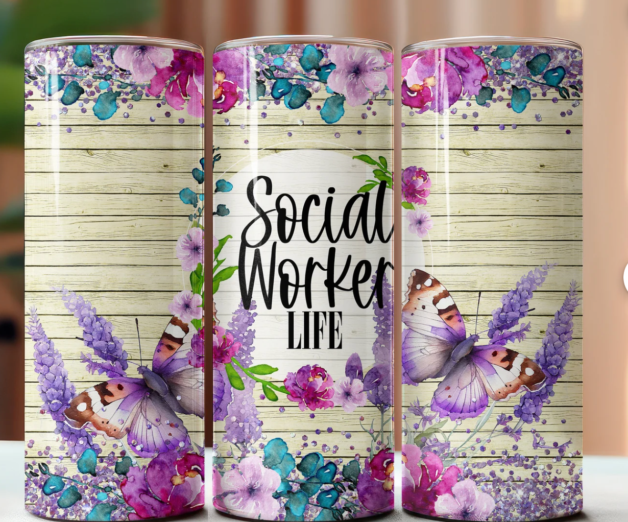 Social Worker -20oz Skinny Tumbler