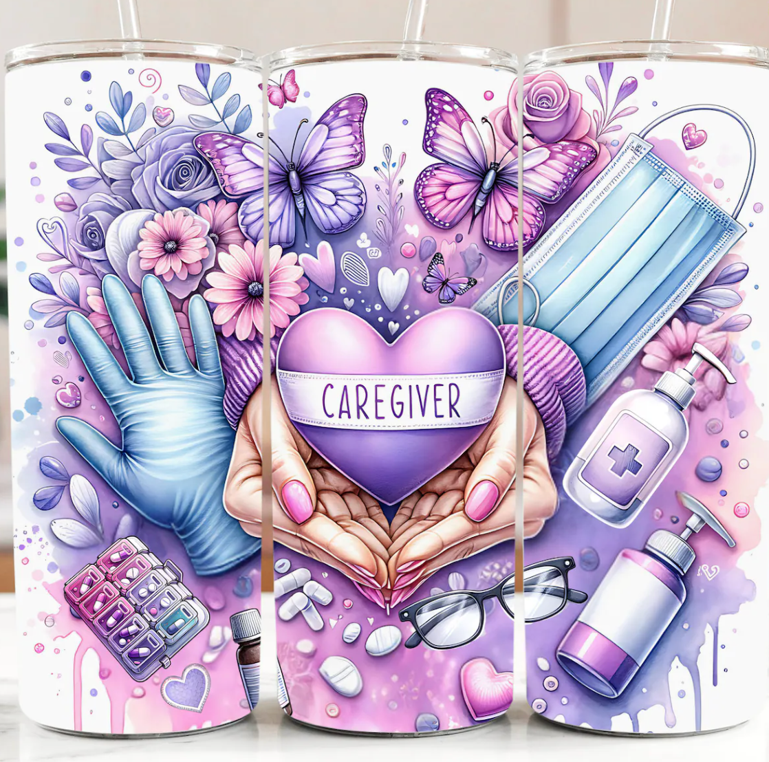 Caregiver, cna -20oz Skinny Tumbler