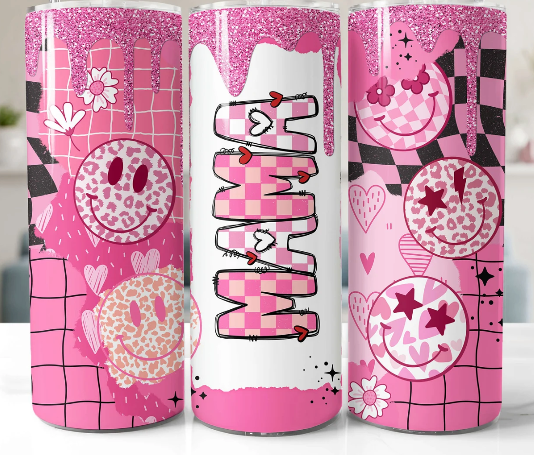 Mama pink-20oz Skinny Tumbler