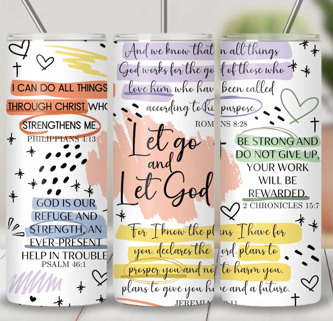 Bible Verse -20oz Skinny Tumbler
