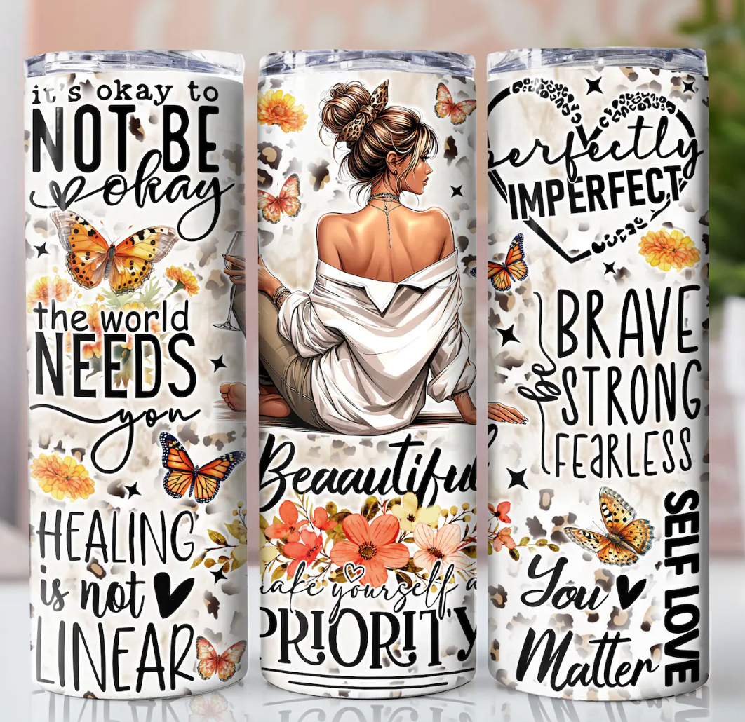 Love Yourself -20oz Skinny Tumbler