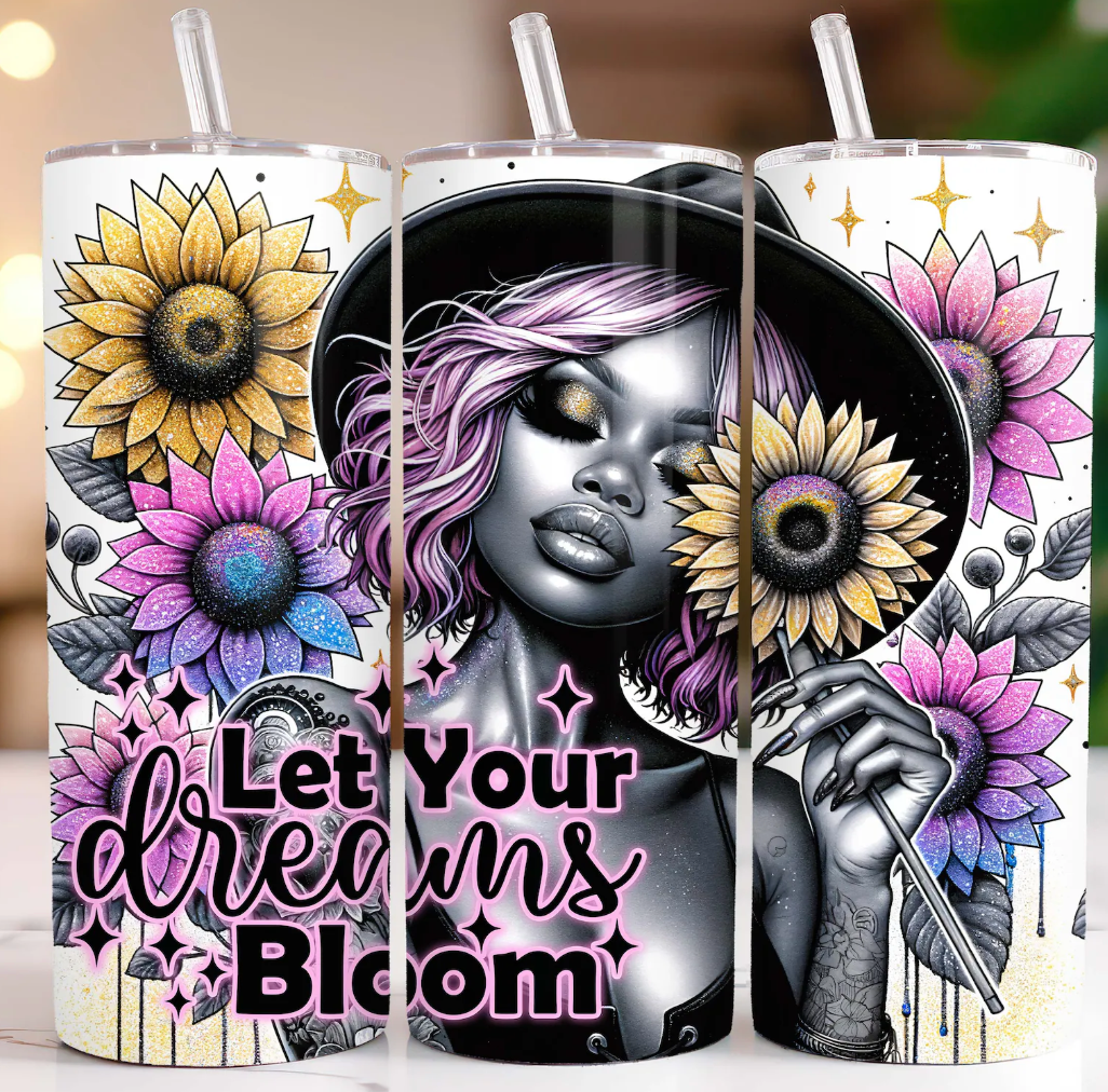 Let your dreams bloom-20oz Skinny Tumbler