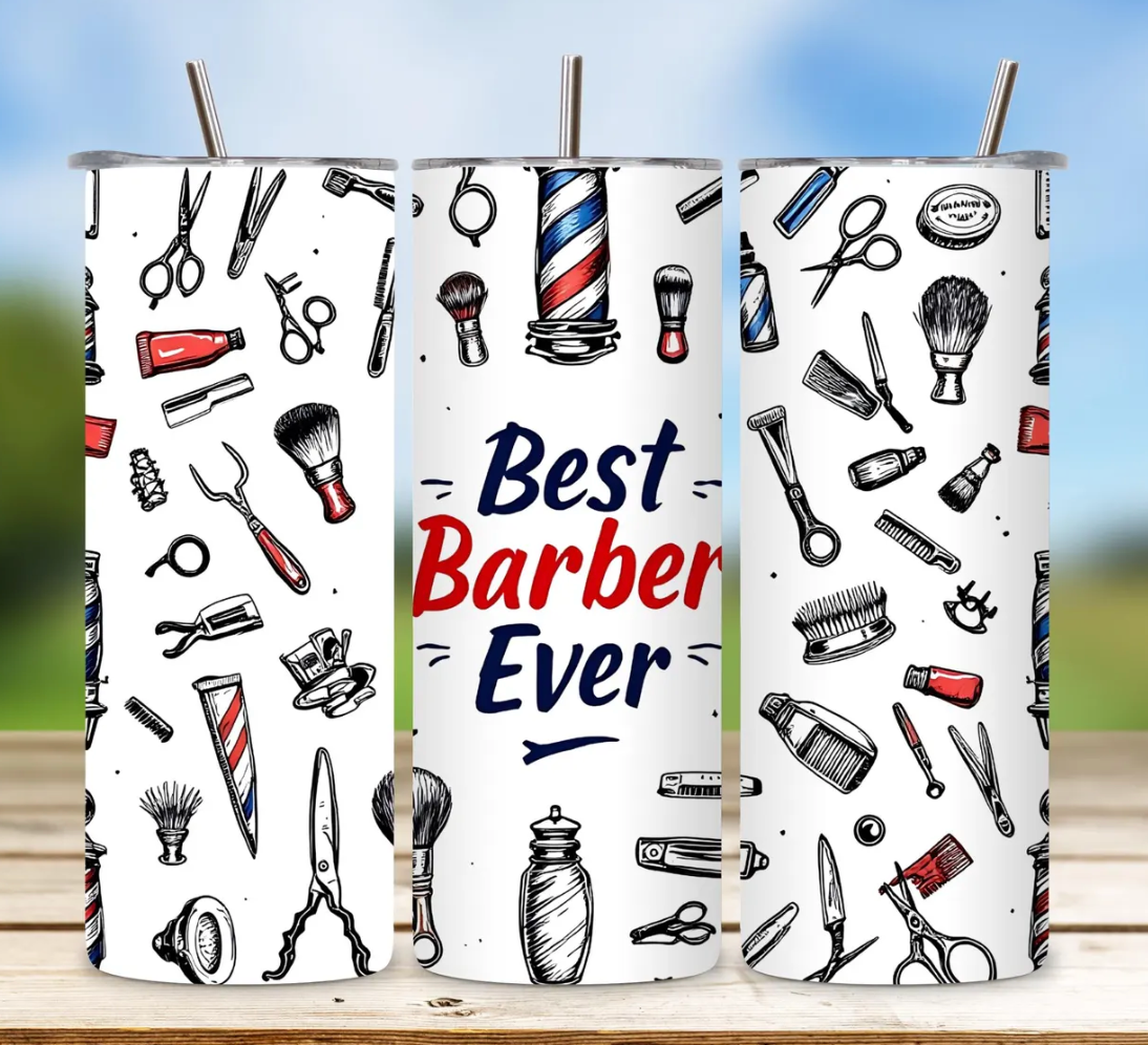 Best Barber Ever -20oz Skinny Tumbler
