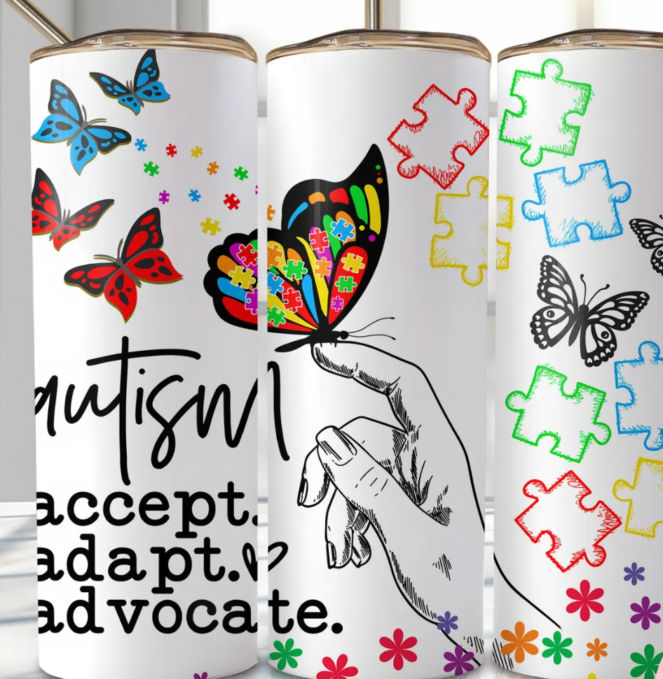 Autism Awareness 20oz Skinny Tumbler