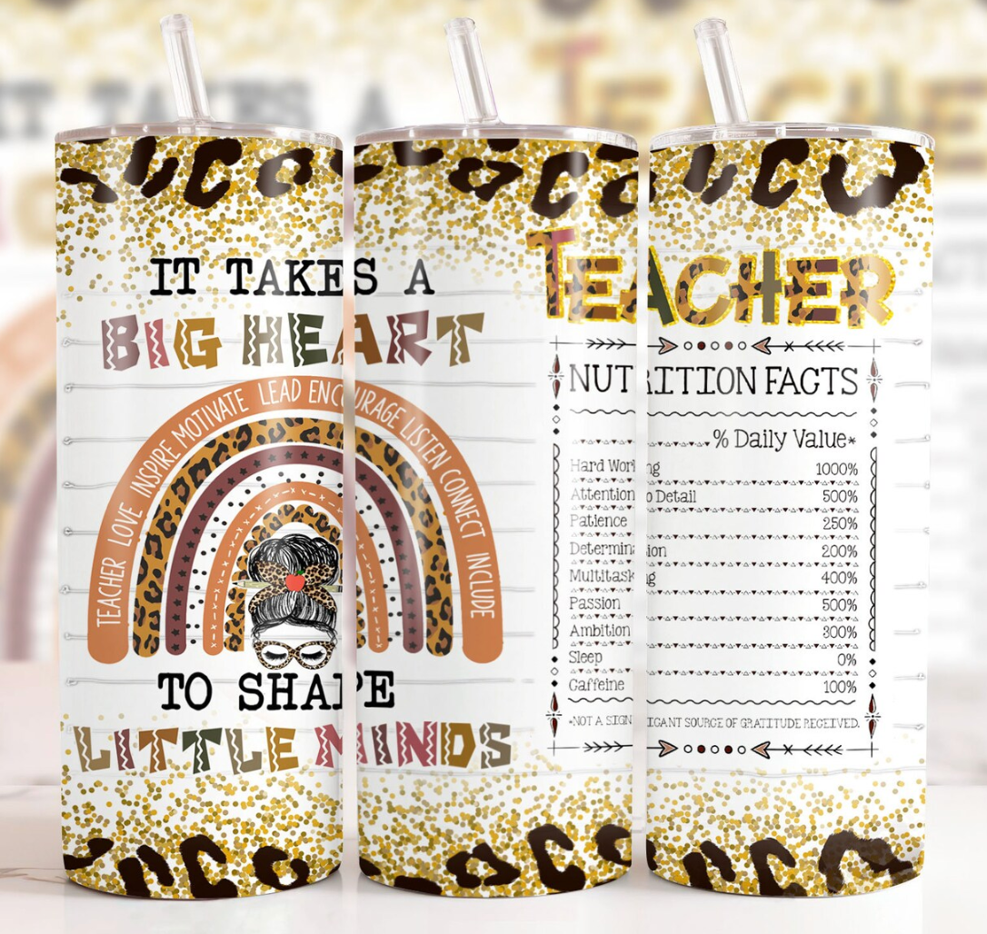 It takes a big heart-20oz Skinny Tumbler