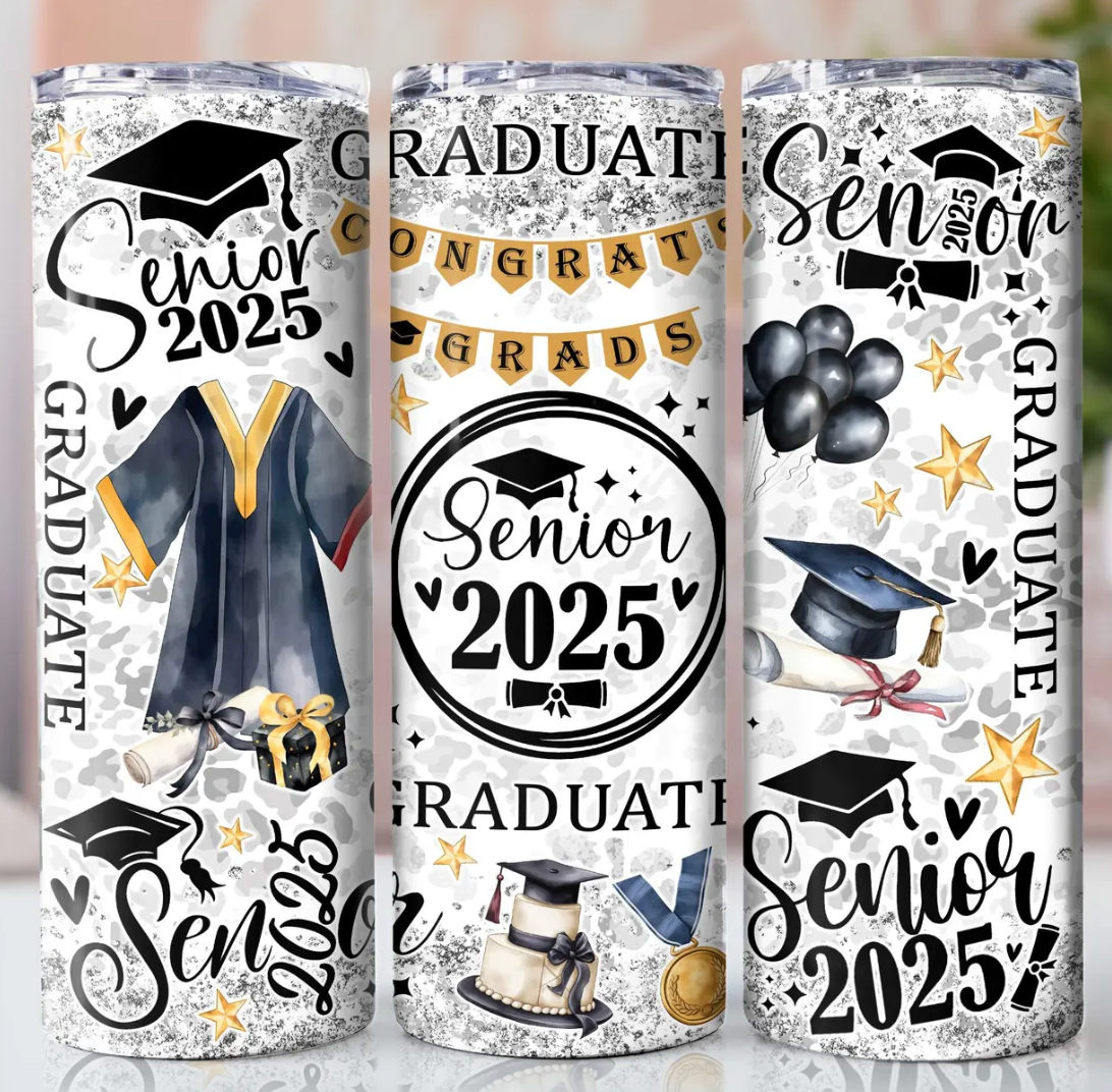 Senior 2025 -20oz Skinny Tumbler
