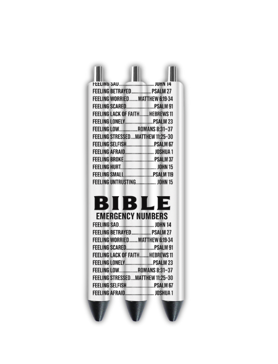 Bible Emergency Numbers | Journal UV DTF DECAL