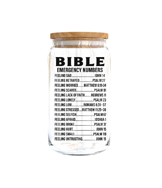 Bible Emergency Numbers | Journal UV DTF DECAL