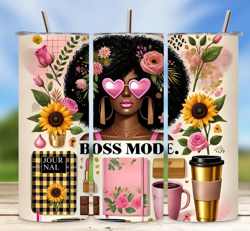 Boss Lady Sunflower- 20oz transfer