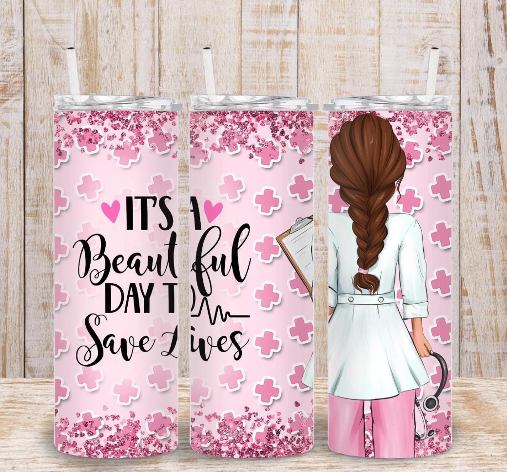 It's beautiful day to save lives - GINGER HAIR /RED hair-20oz transfer