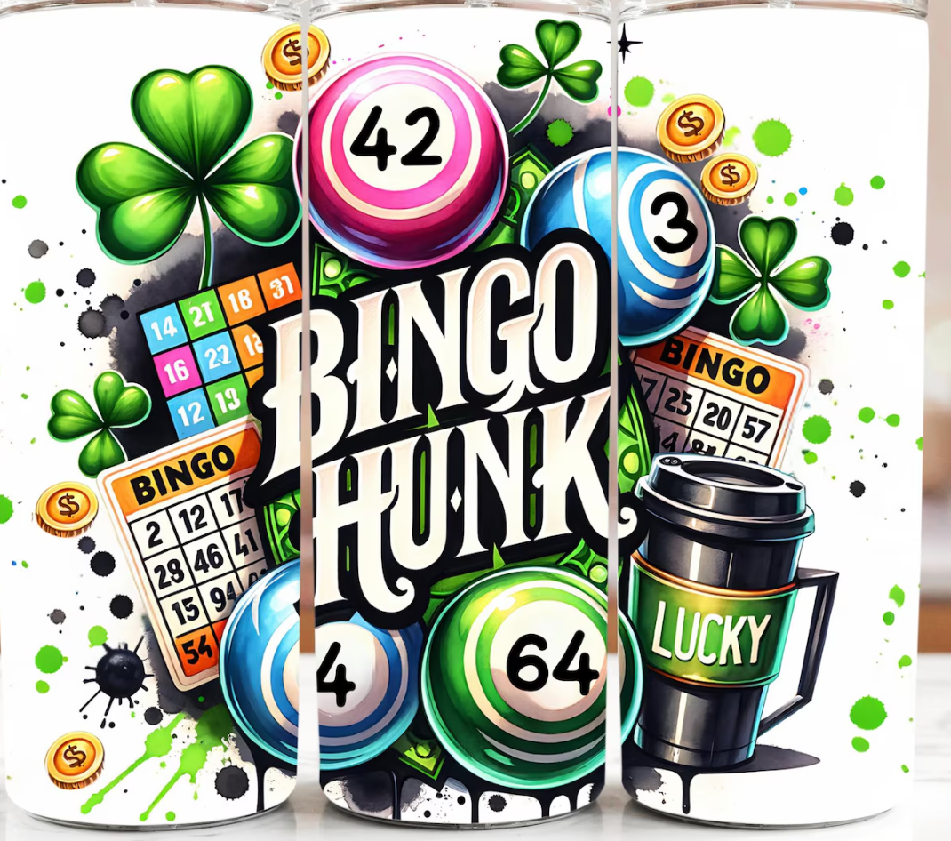Bingo Hunk-20oz transfer