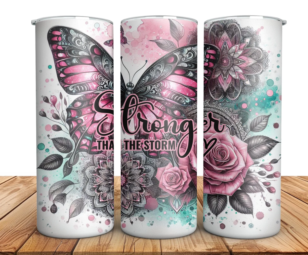Stronger Than The Storm -20oz Skinny Tumbler