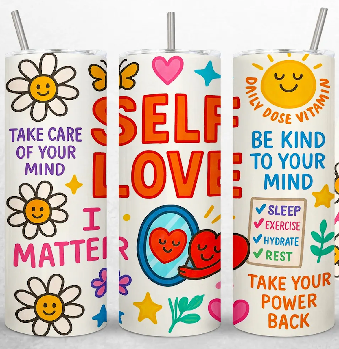 Self Love-20oz Skinny Tumbler
