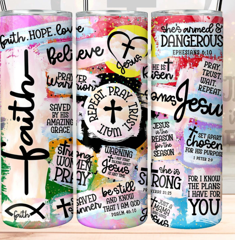 Believe -20oz Skinny Tumbler