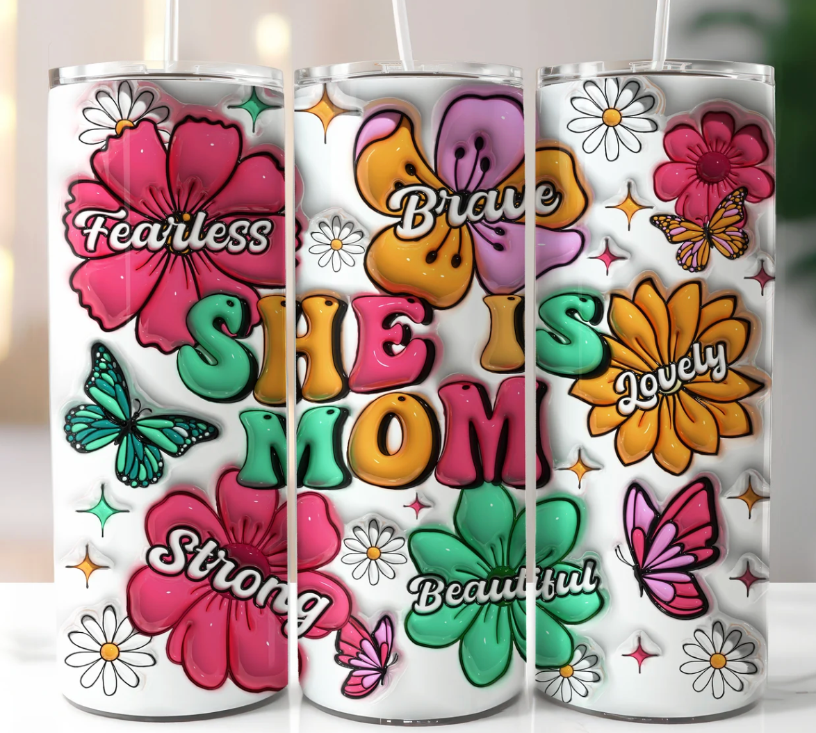 Best mom Affirmation -20oz Skinny Tumbler