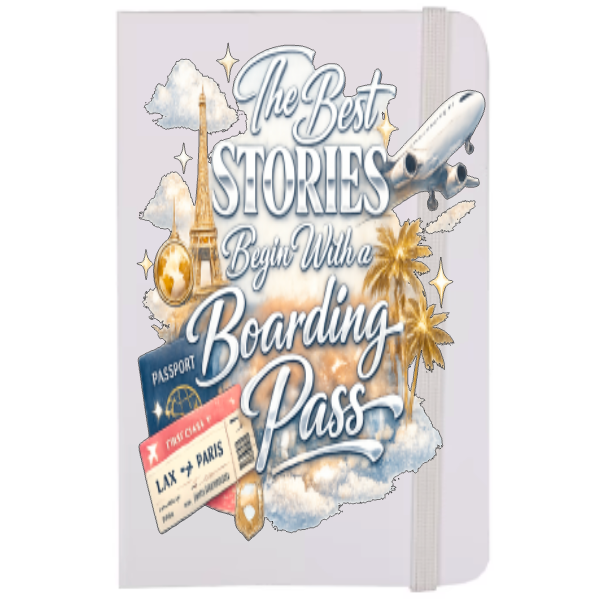 The Best Stories begin with a Boarding Pass-UV DTF