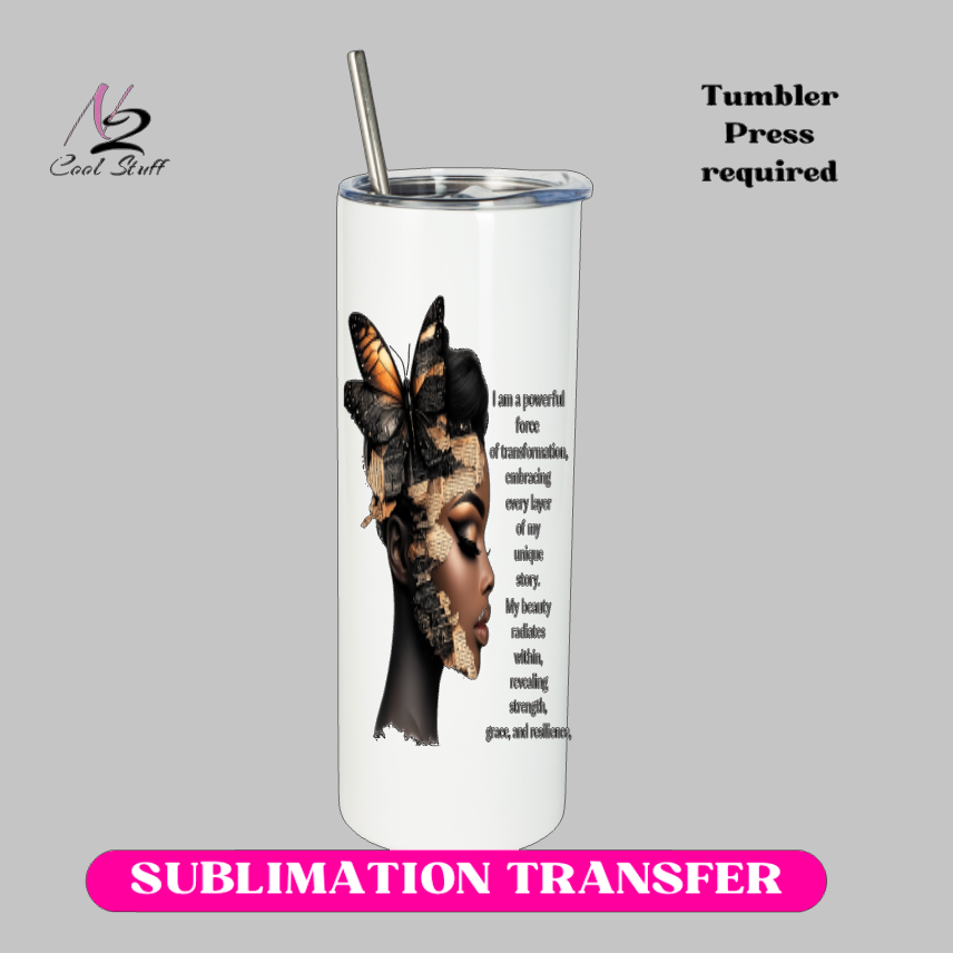 Reslient -20oz Skinny Tumbler (NOT A WRAP AROUND)