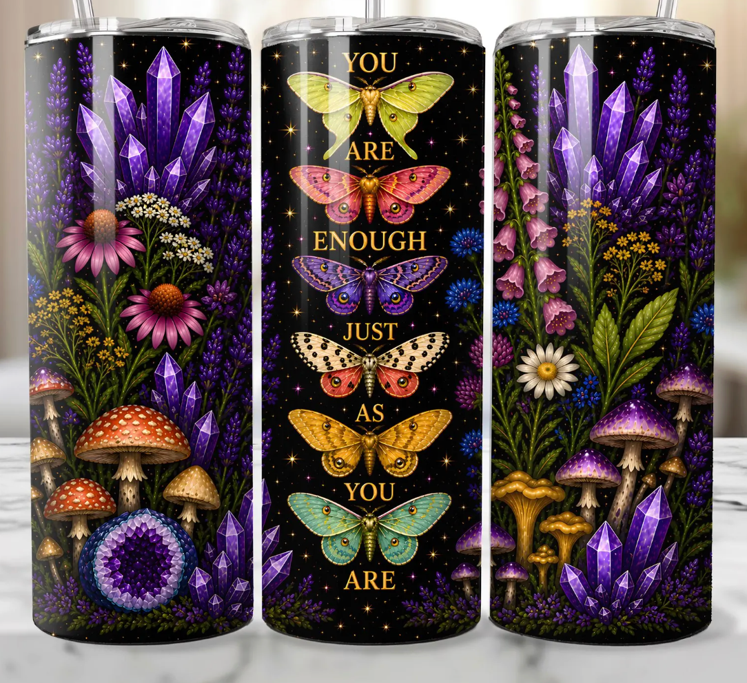 You Are Enough -20oz Skinny Tumbler