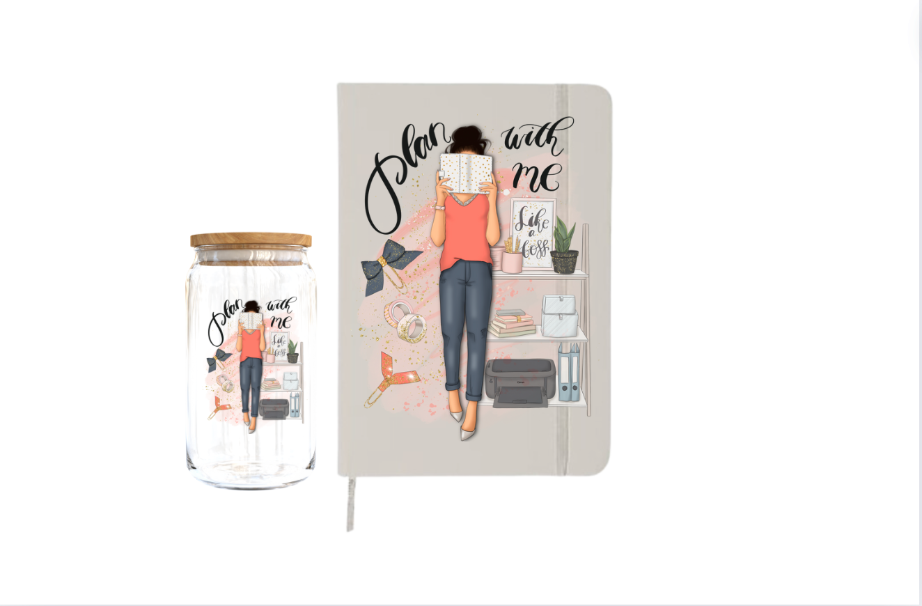 Plan with me | Journal UV DTF DECAL