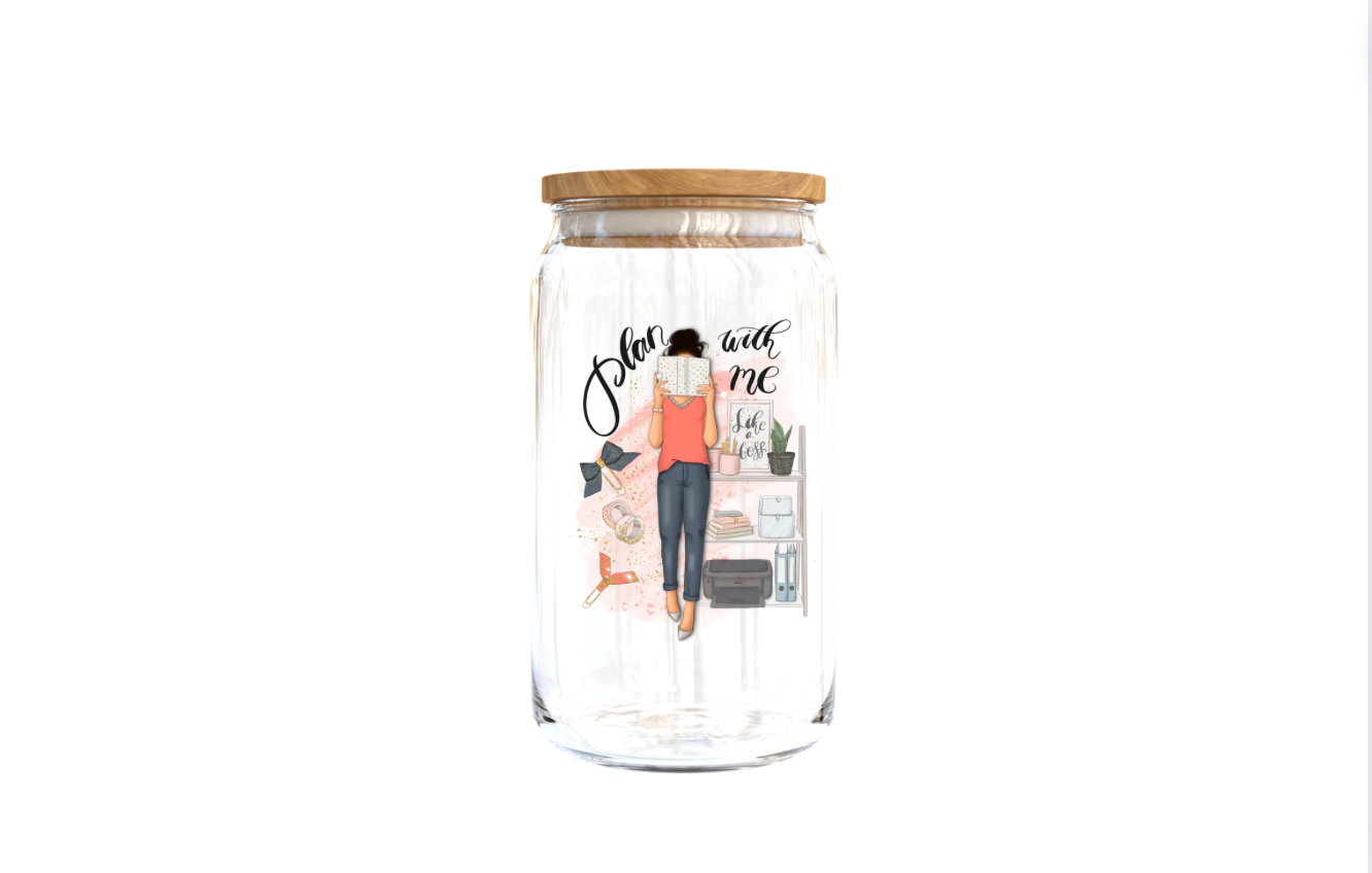 Plan with me | Journal UV DTF DECAL