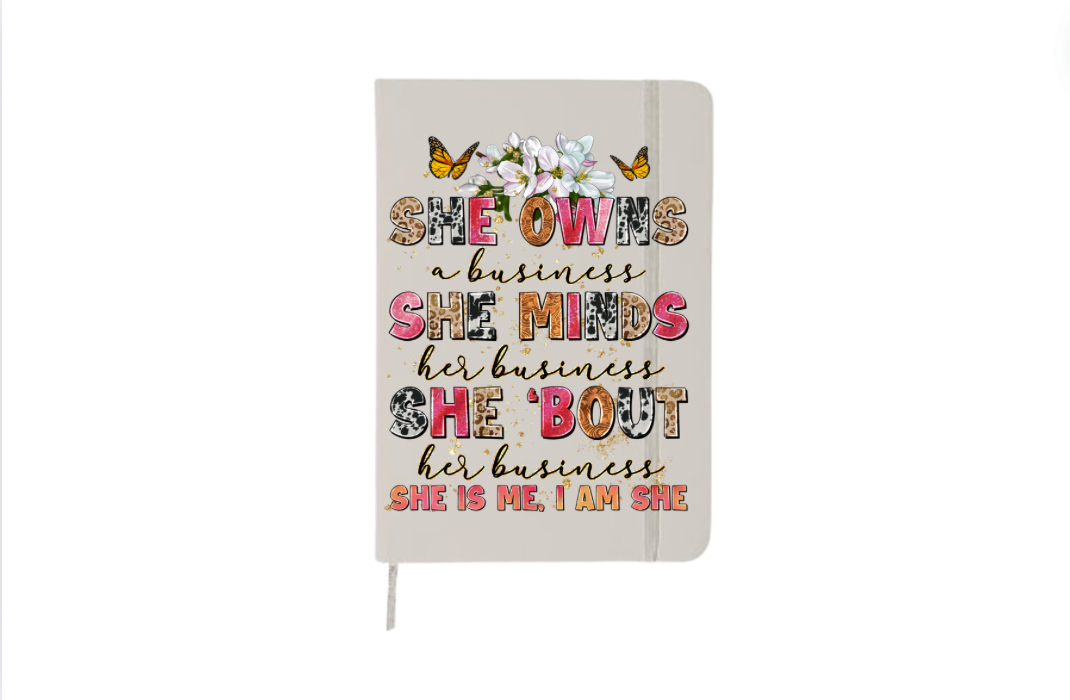 She owns a business | Journal UV DTF DECAL