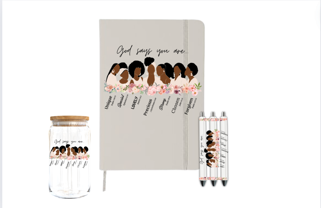 God says you are...| Journal UV DTF DECAL