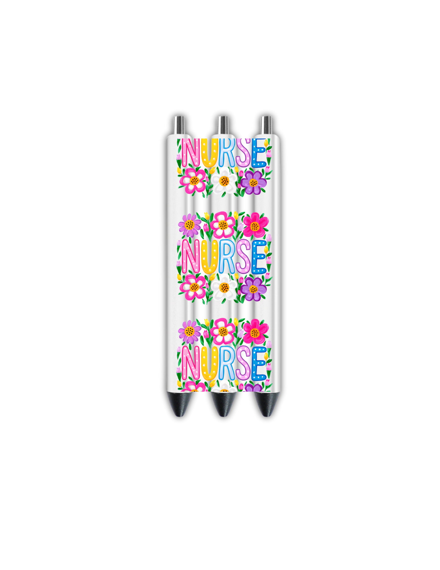 Nurse with flowers - Journal UV DTF