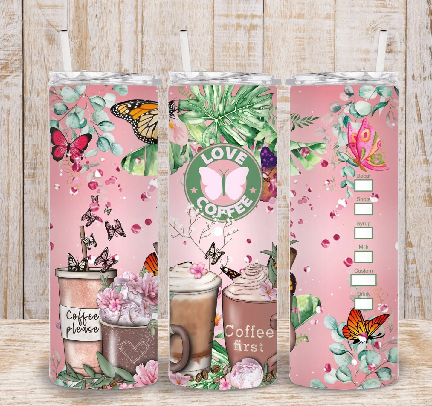 Love coffee-20oz Skinny Tumbler