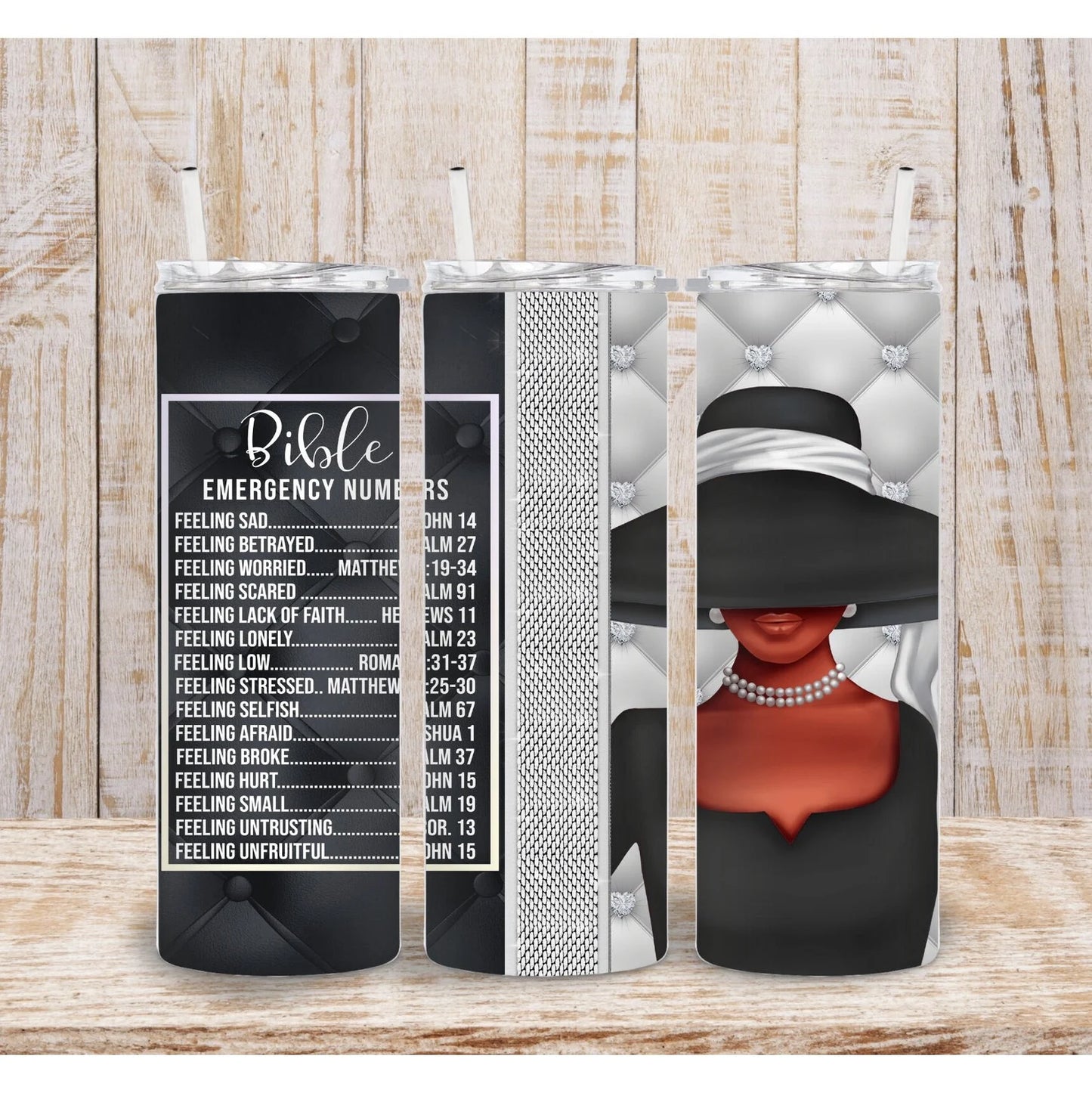 Bible Verse--20oz Skinny Tumbler