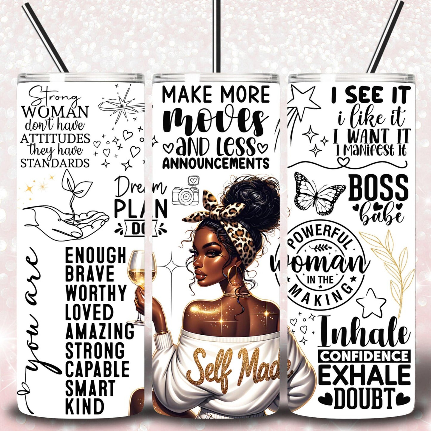 Self Made-20oz Skinny Tumbler