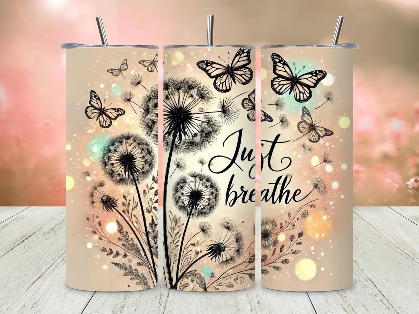 Just Breathe-20oz Skinny Tumbler