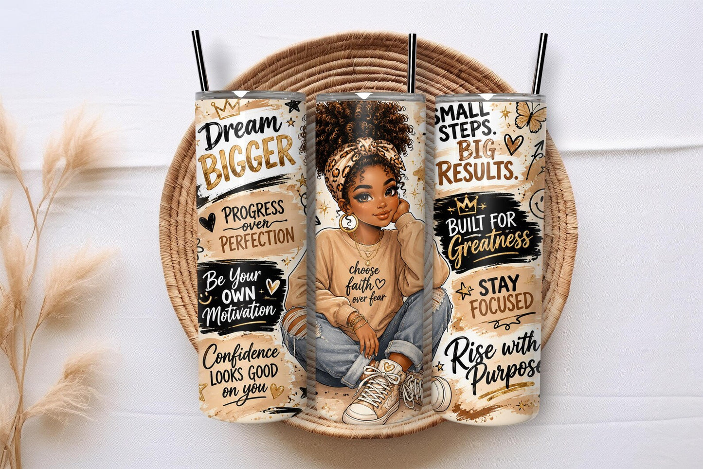 Choose Faith over Fear -20oz Skinny Tumbler