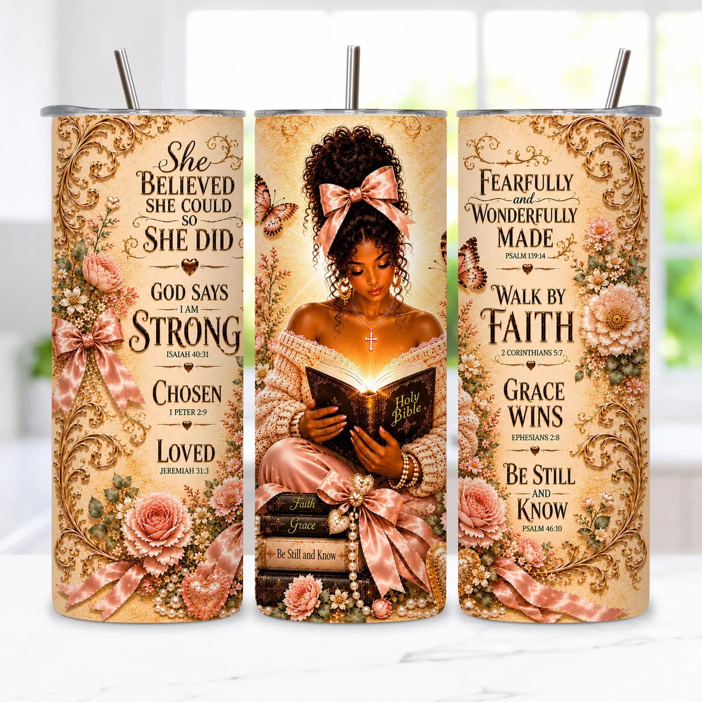 God says i am strong -20oz Sublimation