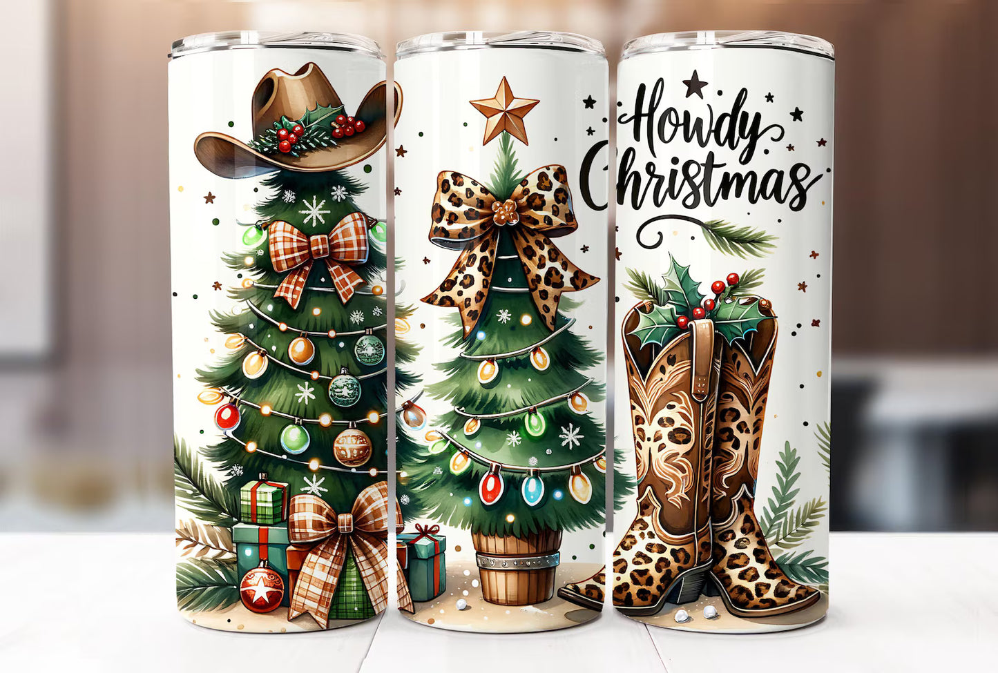 Howdy Christmas -20oz Skinny Tumbler