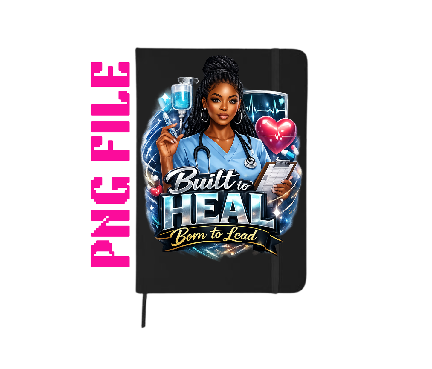 Built Different RN Certified; -(Black women doctor , Mangers etc Related ) PNG