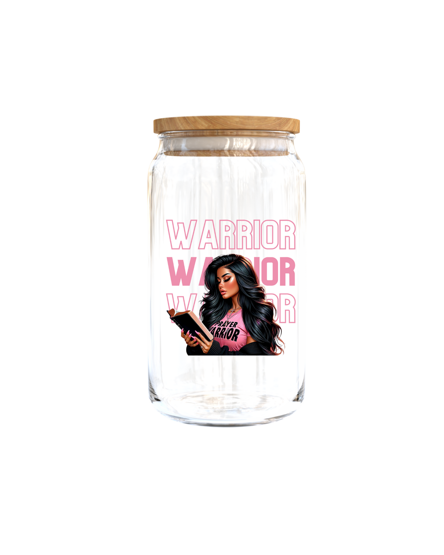 Warrior -pink latino girl - Journal UV DTF