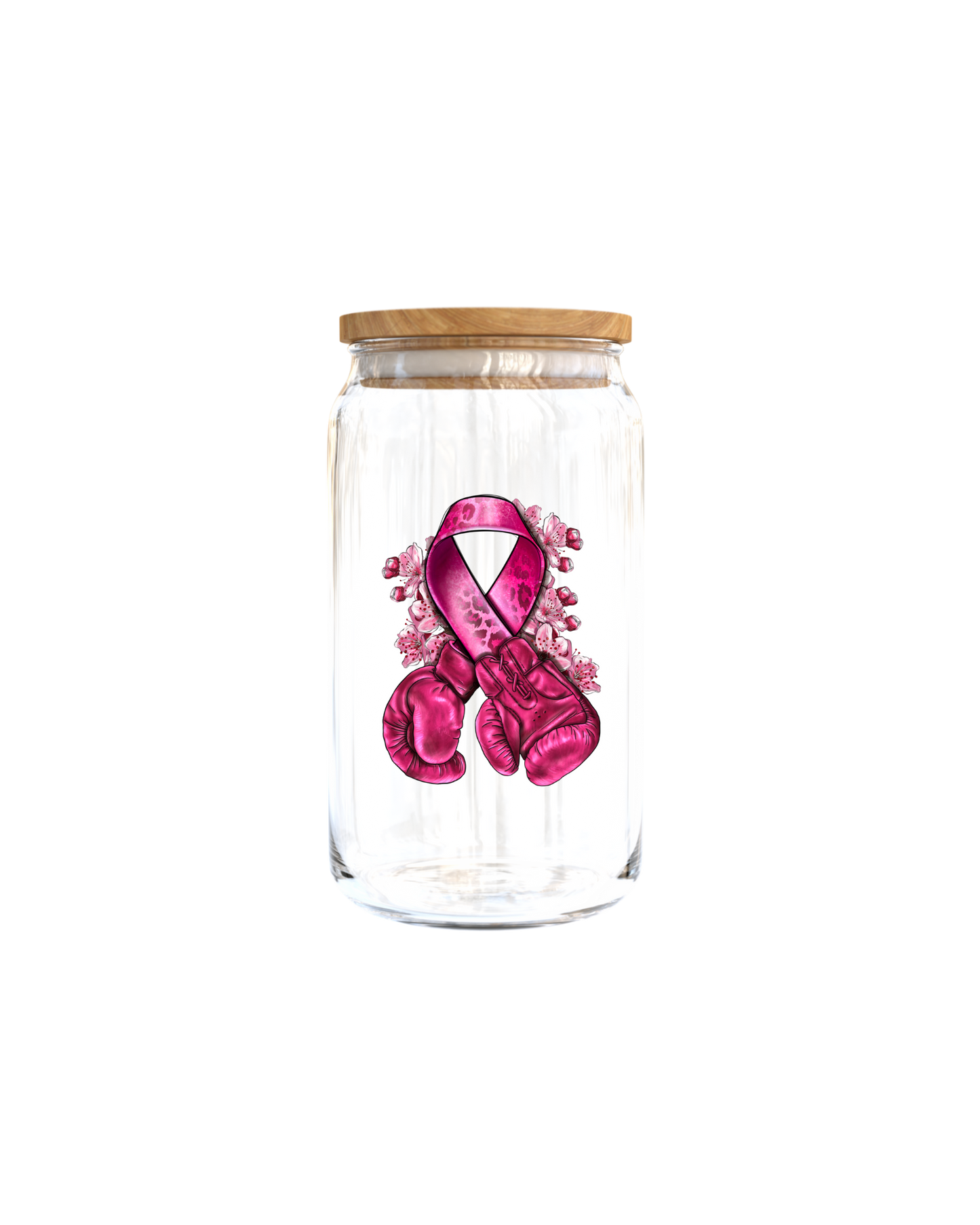 Breast Cancer Pink Boxing gloves- Journal UV DTF